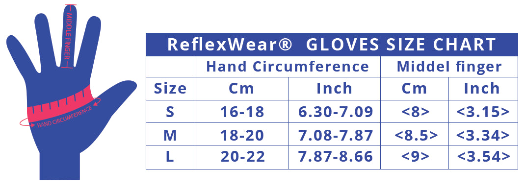 Terapeutiske fingerspidserne fri handsker. Unisex. Tynde. Sort. ReflexWear