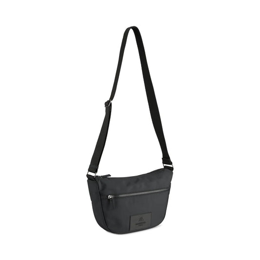 CasieMBG Große Umhängetasche. Unisex. Schwarz. Recyceltes Polyester. Markberg
