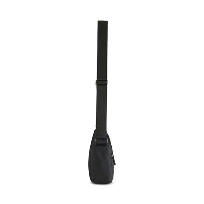 CasieMBG Große Umhängetasche. Unisex. Schwarz. Recyceltes Polyester. Markberg