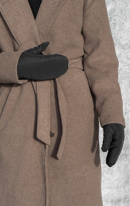 CelinaMBG luffe. Puffer look. Unisex. Sort. 100% recycled polyester. Markberg