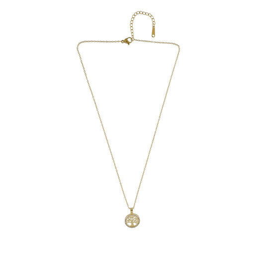 Lebensbaum-Anhänger. Wasserfeste Halskette. 18 Karat vergoldet. Unisex. Dansk Copenhagen