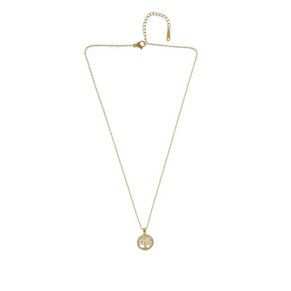 Lebensbaum-Anhänger. Wasserfeste Halskette. 18 Karat vergoldet. Unisex. Dansk Copenhagen