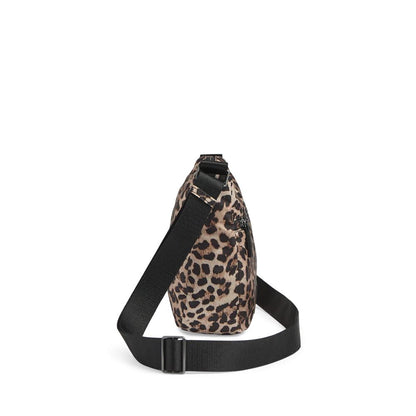 MonoMBG Crossbody taske. Leopard print. Recycled polyester. Markberg