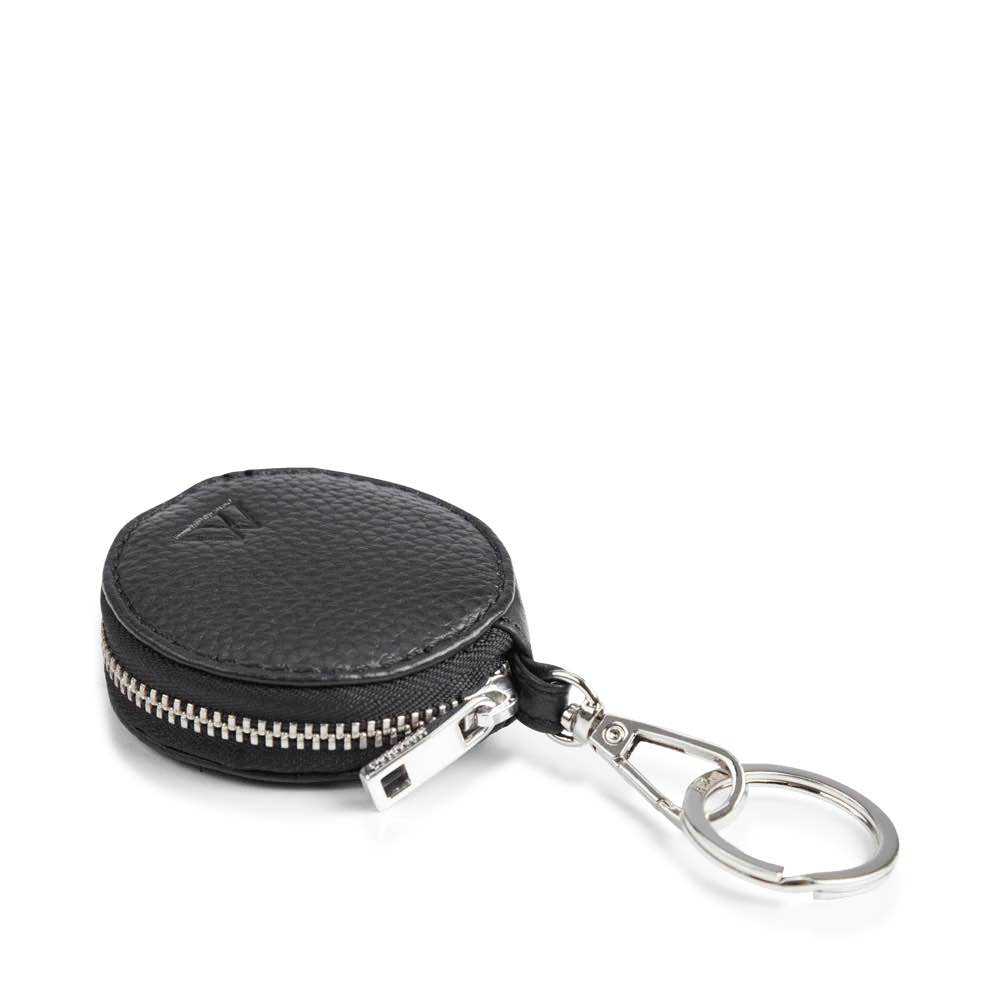 VernaMBG nøglering. Grain sort. Unisex. Læder. Markberg