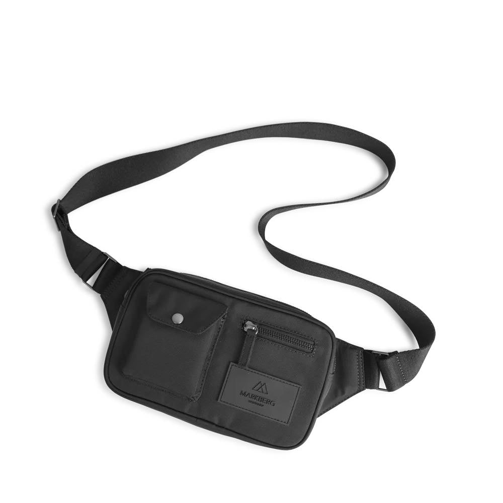 DarlaMBG bæltetaske til ham og hende. Unisex. Monochrome sort. Markberg