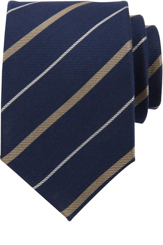 Stribet Slips. Silke og bomuld. Connexion Tie