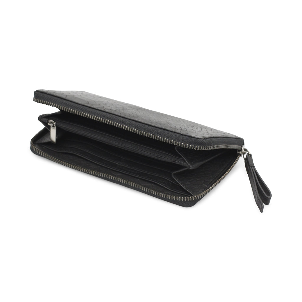 Pung GrithMGB wallet. Snake strukture. Læder. Sort. Markberg